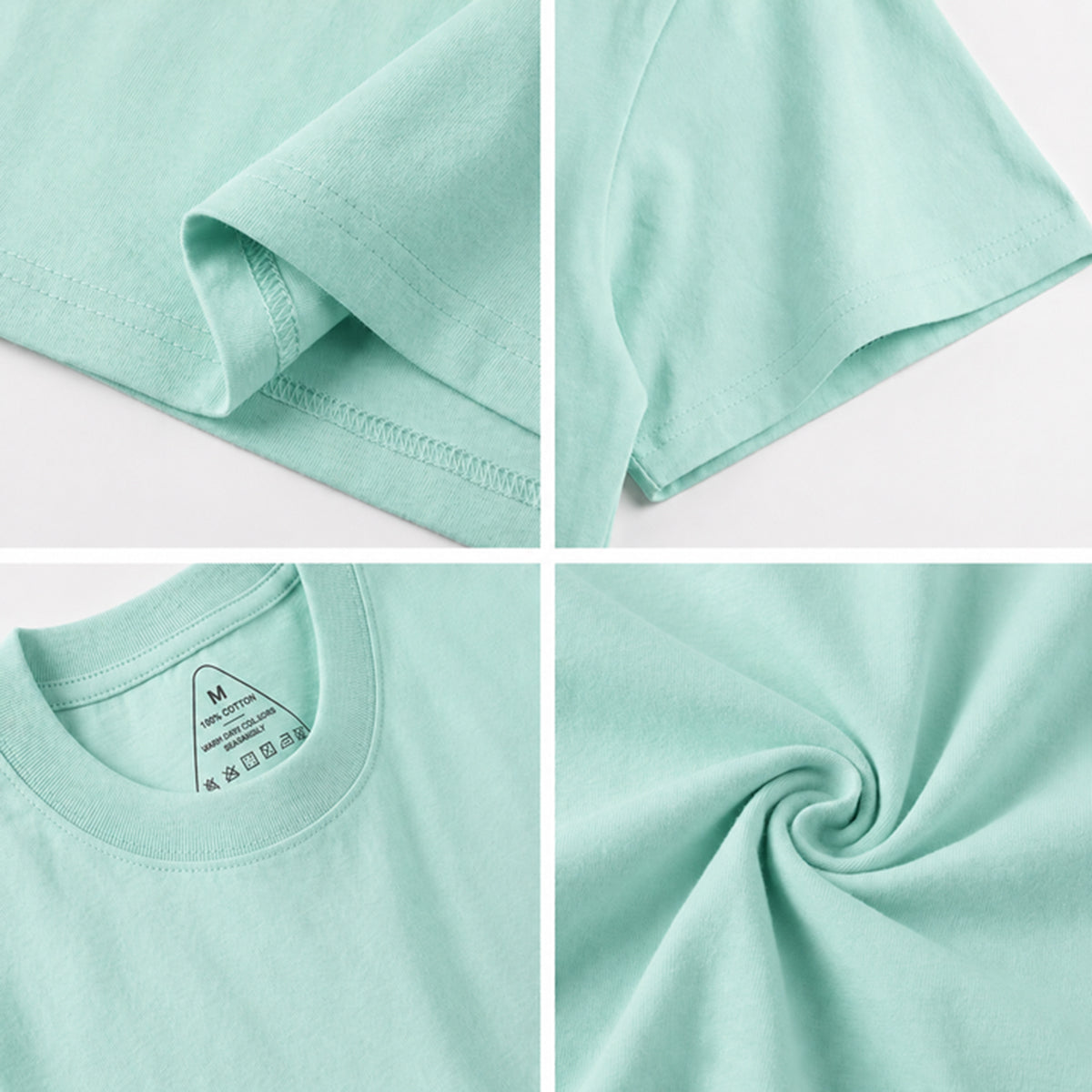 Playful Furry Friends Print Crew Neck Cotton Tee