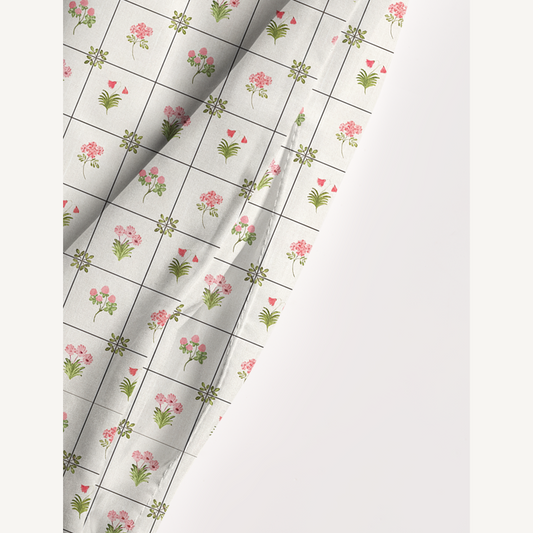 Square Neck Meadow Tile Bloom Print Wide Straps Maxi Dress With Pockets