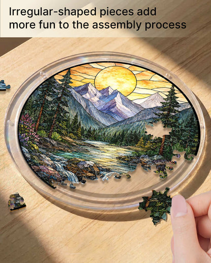 Acrylic Jigsaw Puzzle Suncatcher - Golden Valley