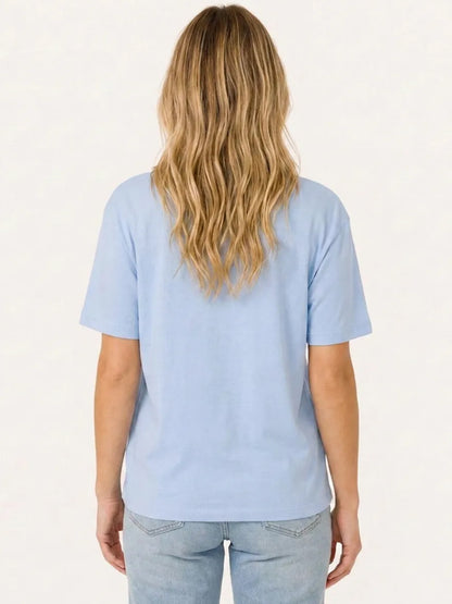 Duck Identification Print Crew Neck Cotton Tee