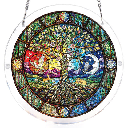 Tree of Day and Night - Acrylic Window Suncatcher