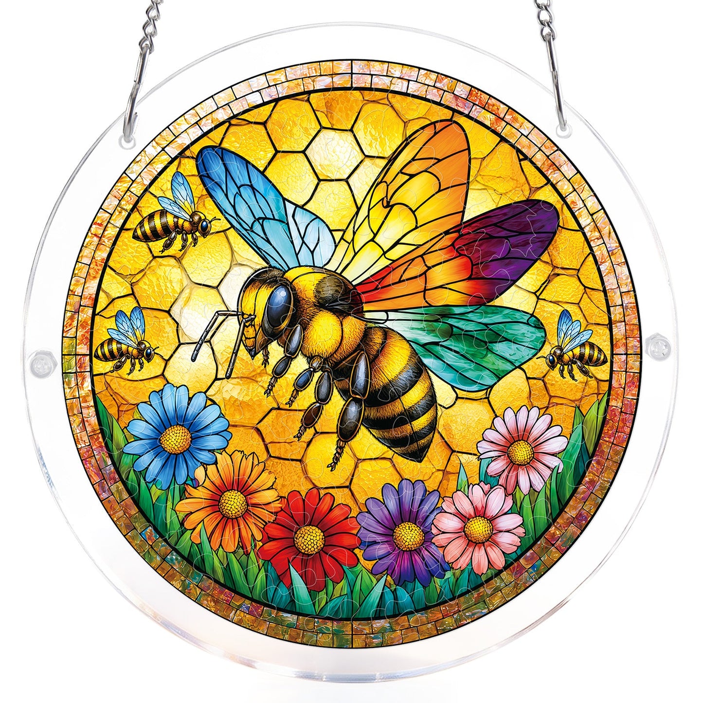 Sunshine Bee - Acrylic Window Suncatcher