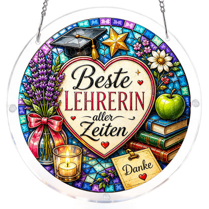 DE Female Teacher - Acrylic Window Suncatcher