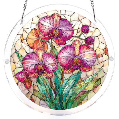 Dreamy Orchids - Acrylic Window Suncatcher