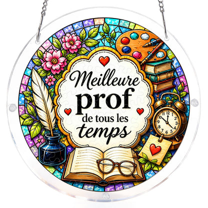 FR Female Teacher - Acrylic Window Suncatcher