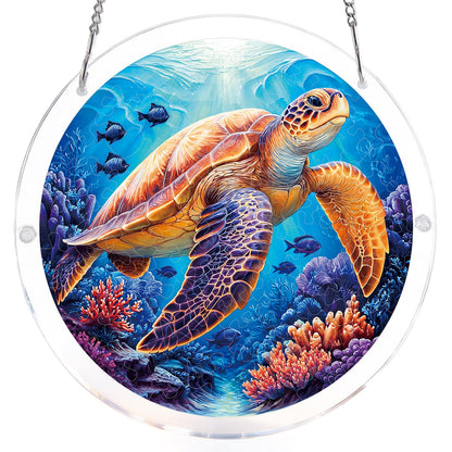 Starsea Turtle - Acrylic Window Suncatcher