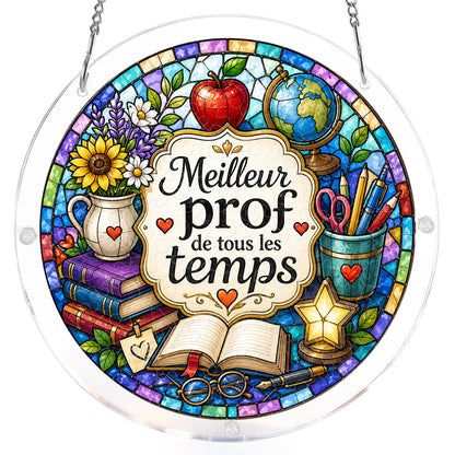 FR Male Teacher - Acrylic Window Suncatcher