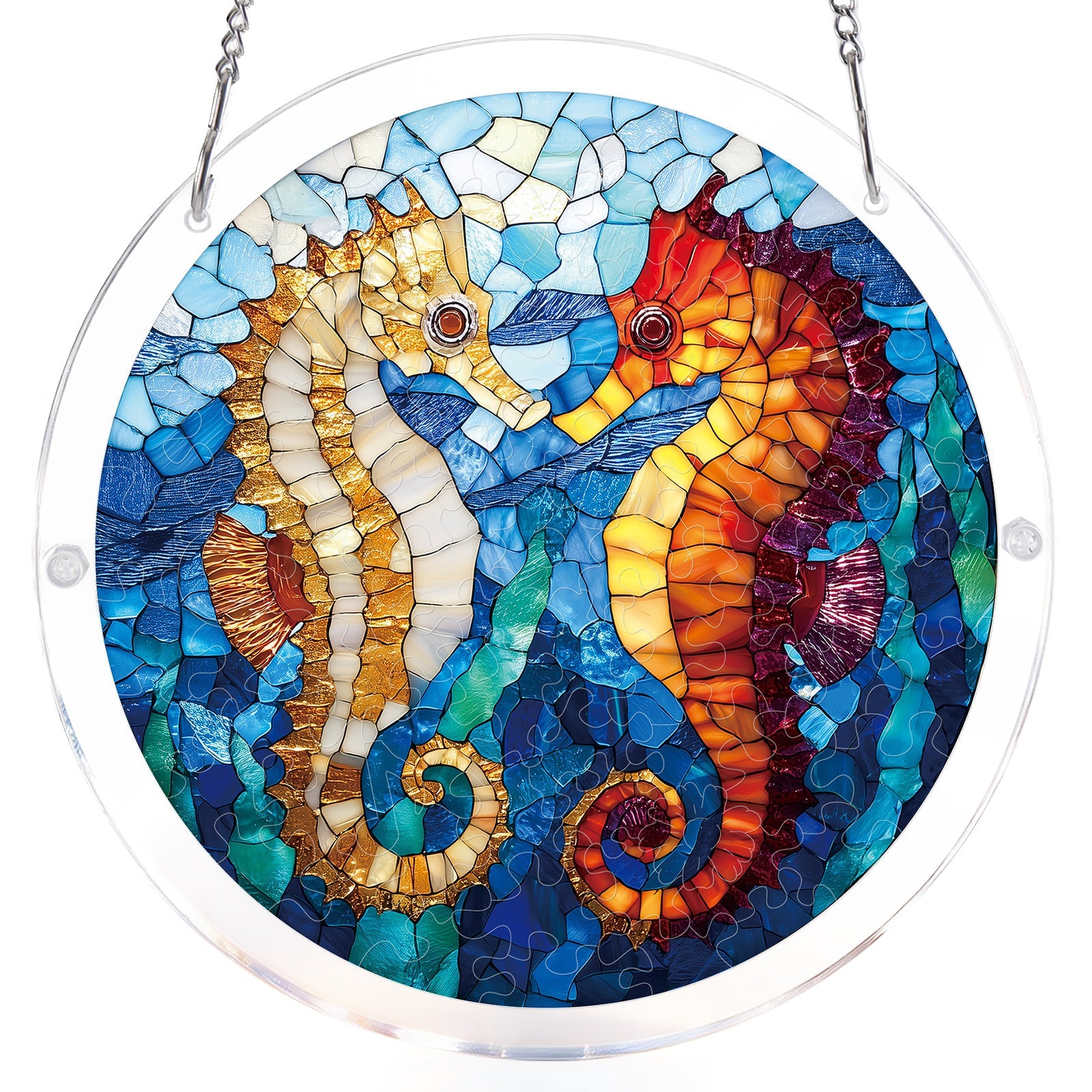 Dreamy Seahorses - Acrylic Window Suncatcher