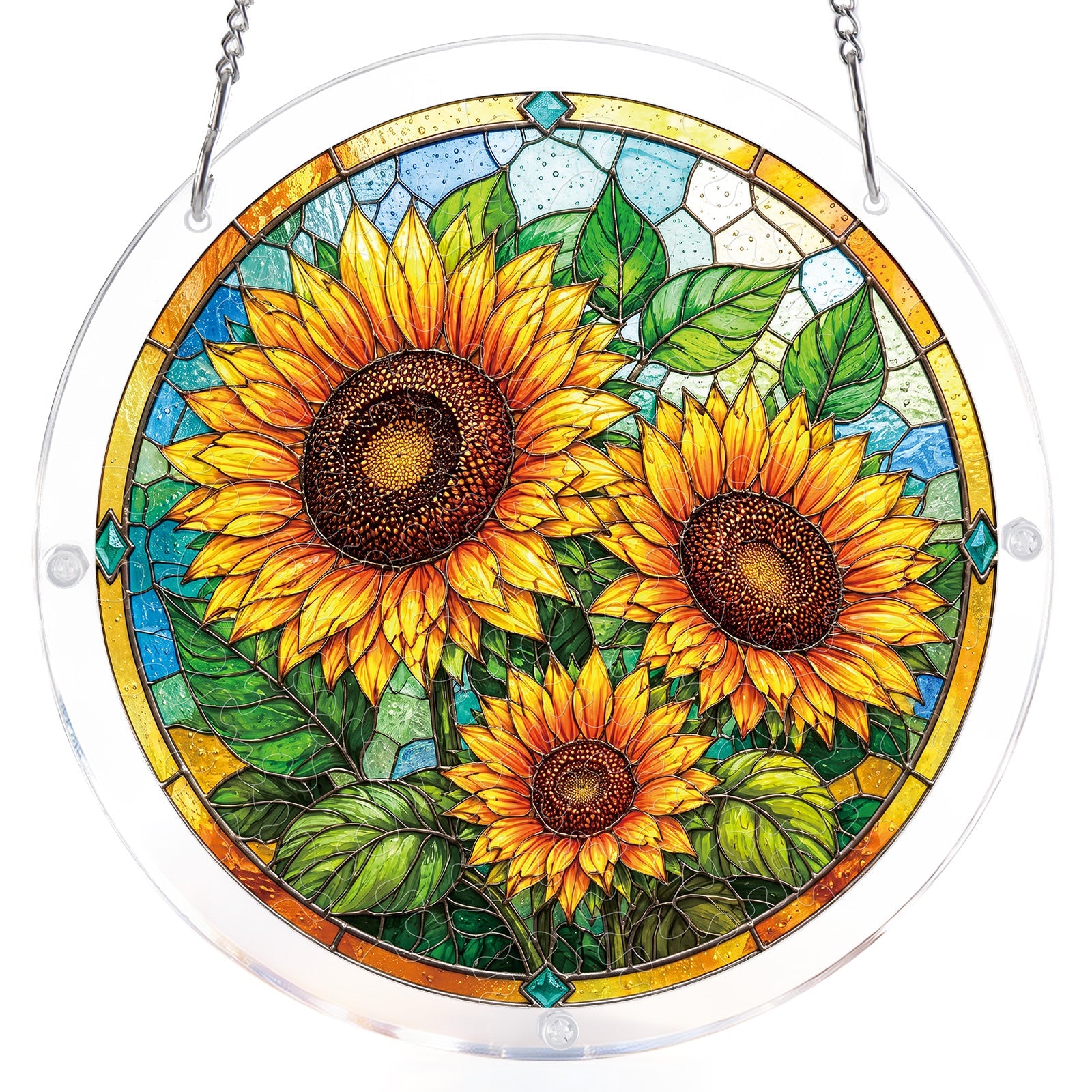 Sunflower Radiance - Acrylic Window Suncatcher