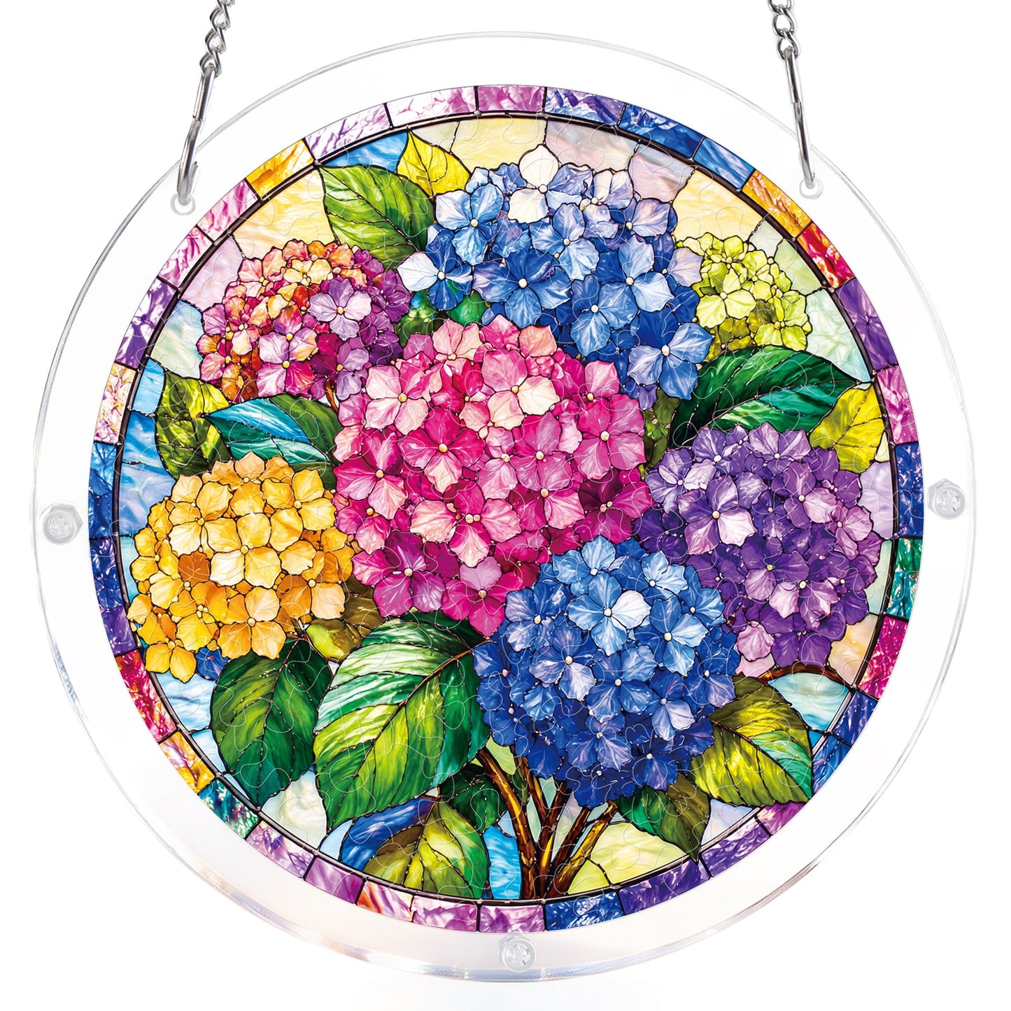 Hydrangea in Bloom - Acrylic Window Suncatcher