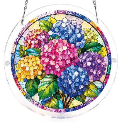 Hydrangea in Bloom - Acrylic Window Suncatcher