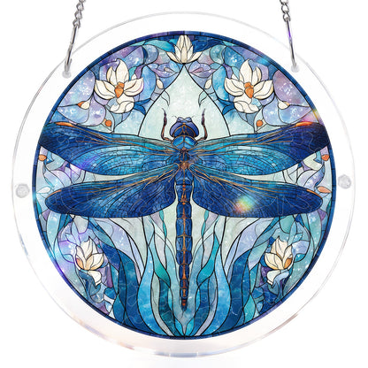 Moonlit Dragonfly - Acrylic Window Suncatcher