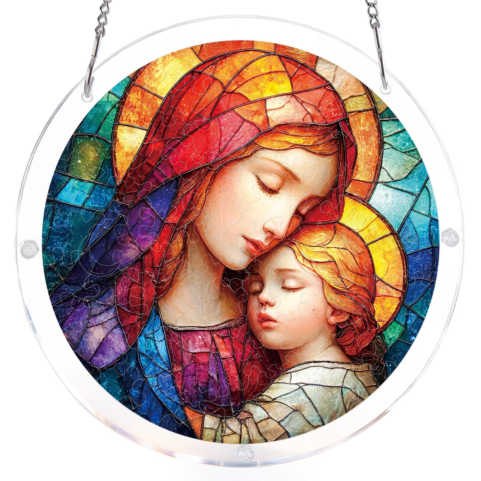 Holy Embrace - Acrylic Window Suncatcher