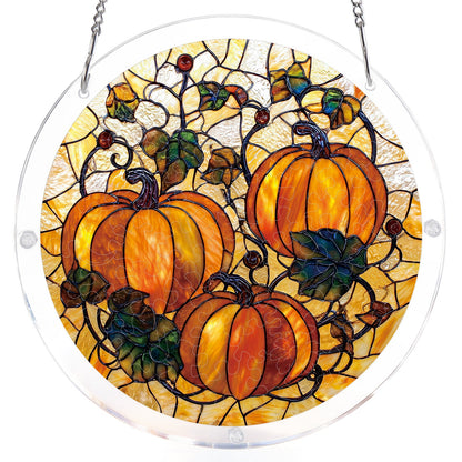 Harvest Pumpkin - Acrylic Window Suncatcher