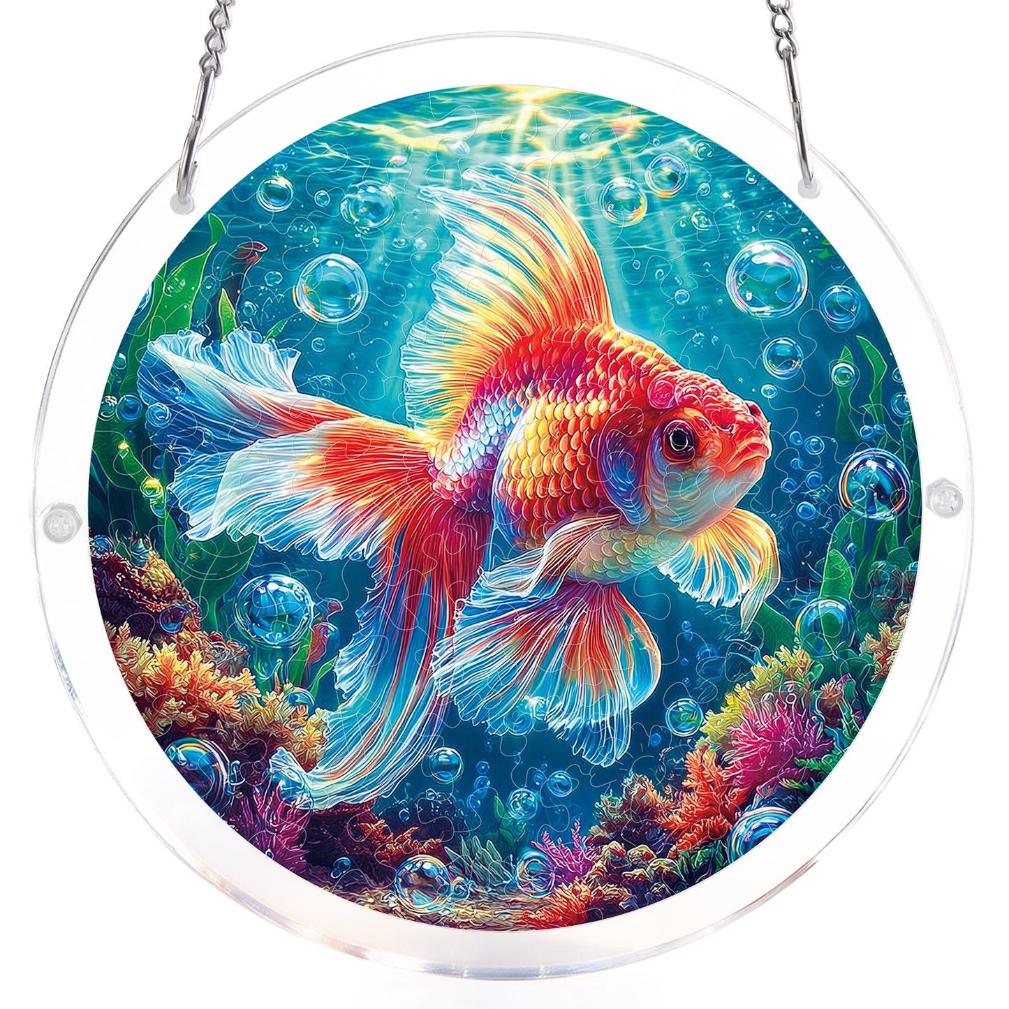Starflame Goldfish - Acrylic Window Suncatcher
