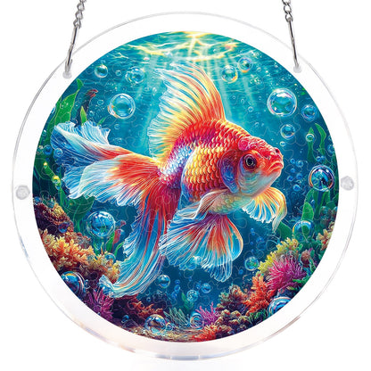 Starflame Goldfish - Acrylic Window Suncatcher