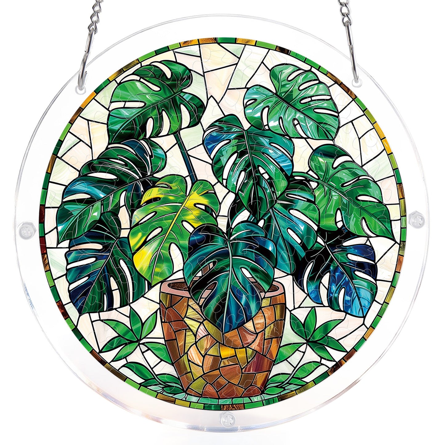 Monstera Greenery - Acrylic Window Suncatcher