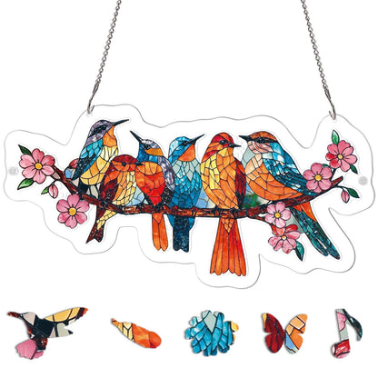 Blossom Songbirds - Acrylic Window Suncatcher