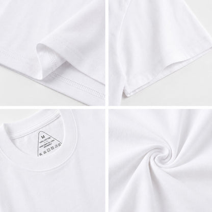Folk Hen Grid Print Crew Neck Cotton Tee