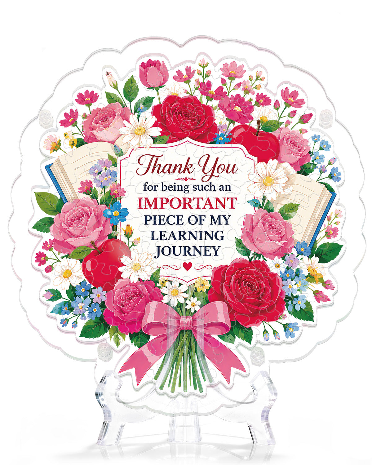 Acrylic Tabletop Thank You Teacher - Acrylic Window Suncatcher