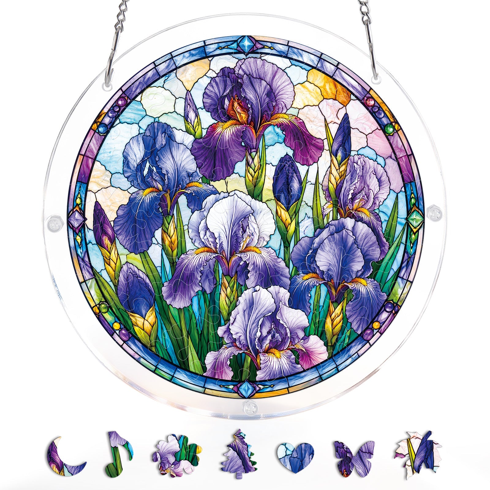 Iris Morning Light - Acrylic Window Suncatcher