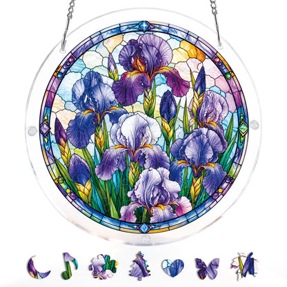 Iris Morning Light - Acrylic Window Suncatcher