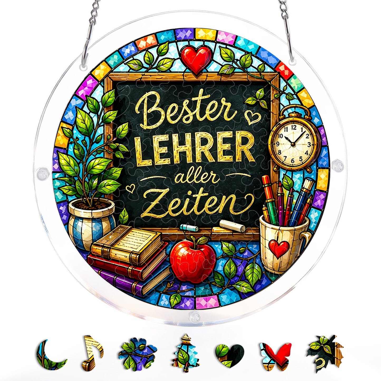 DE Male Teacher - Acrylic Window Suncatcher