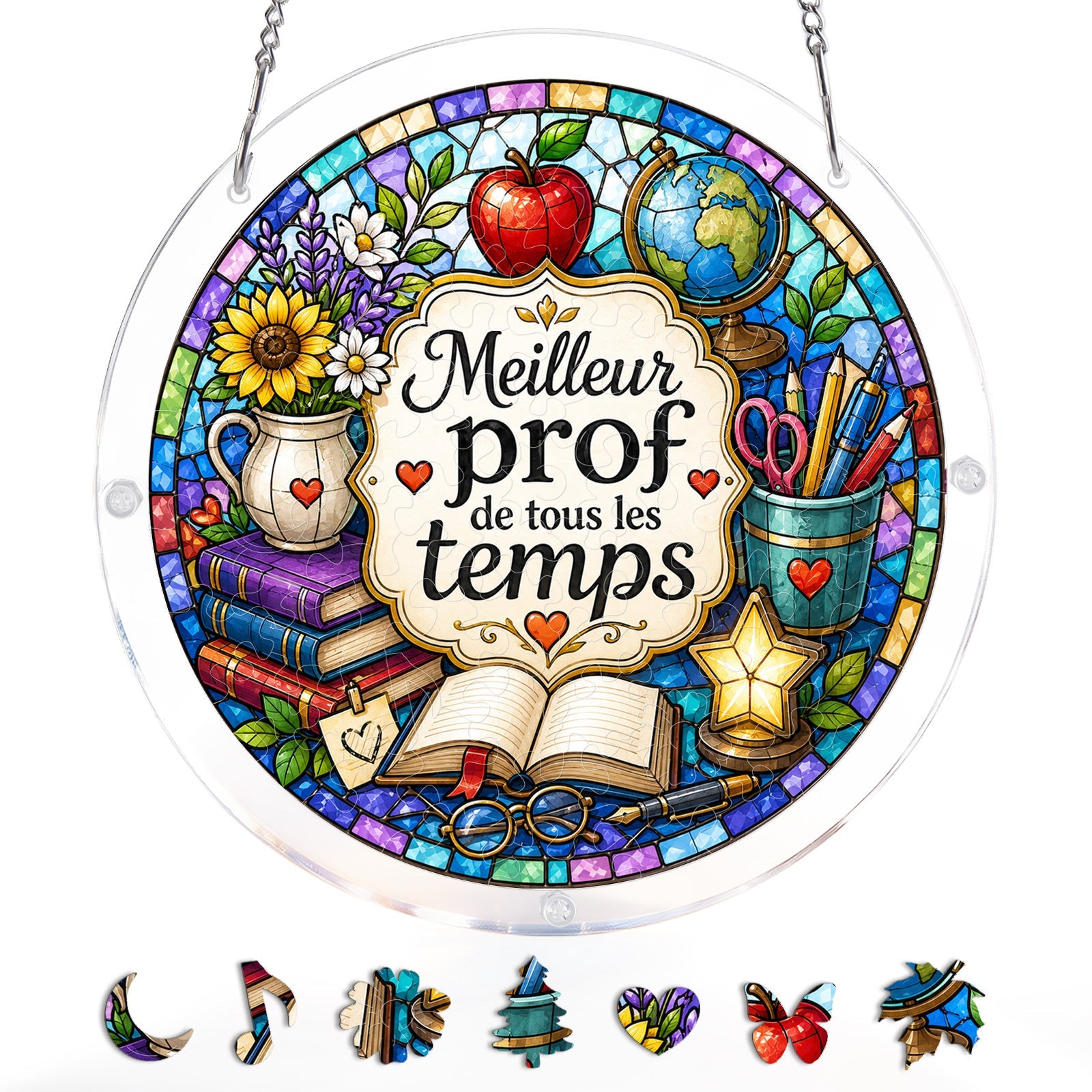 FR Male Teacher - Acrylic Window Suncatcher