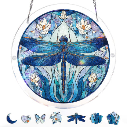 Moonlit Dragonfly - Acrylic Window Suncatcher