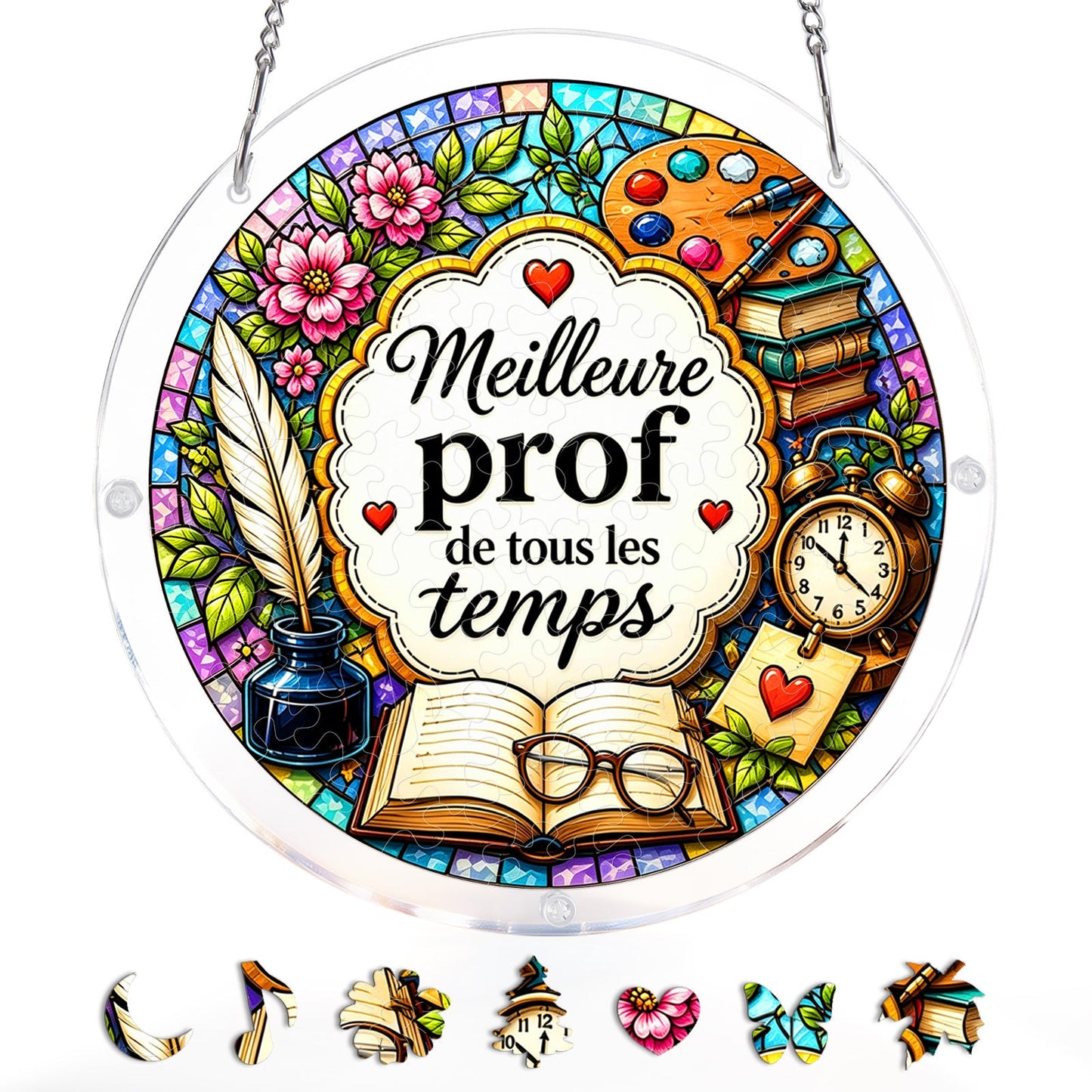 FR Female Teacher - Acrylic Window Suncatcher