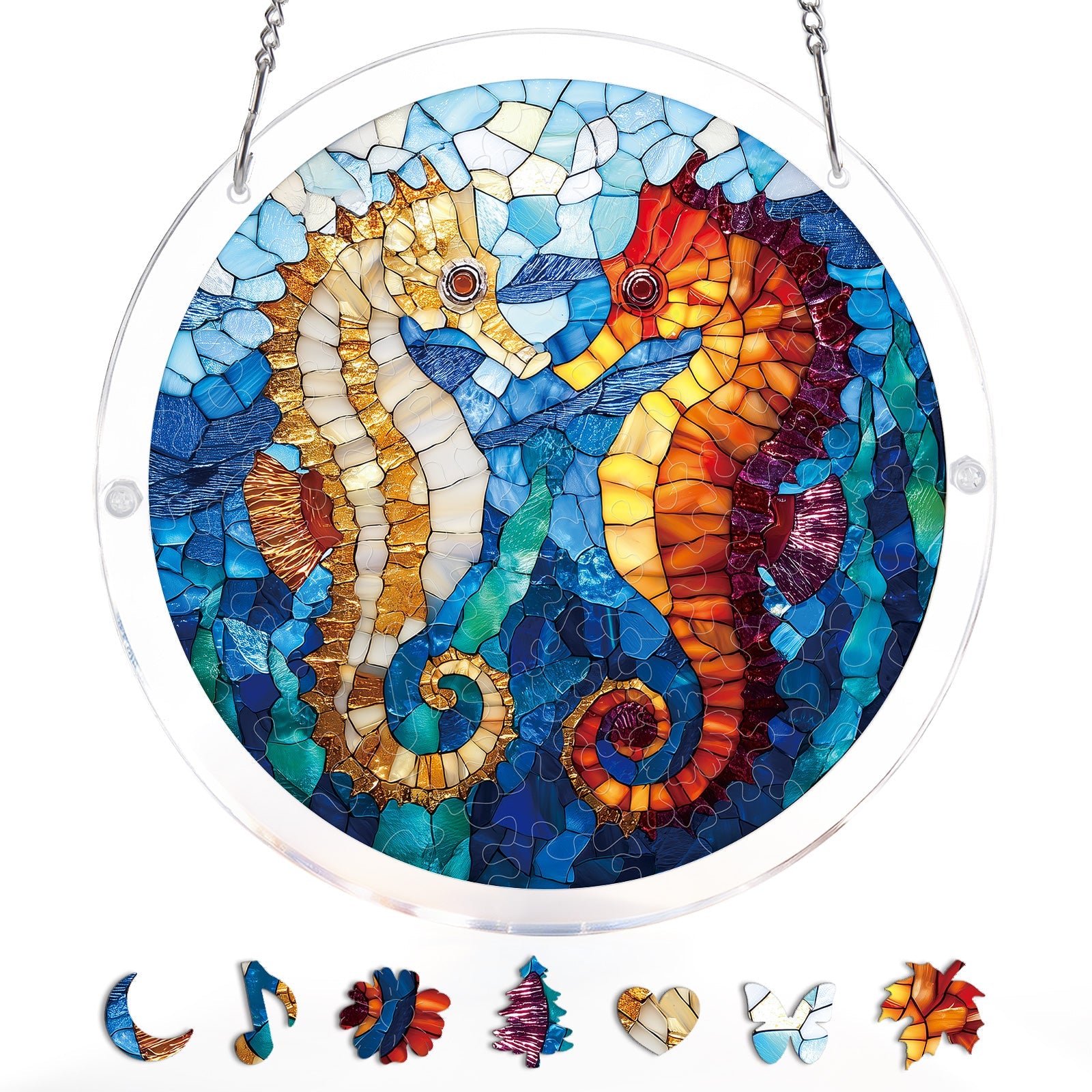 Dreamy Seahorses - Acrylic Window Suncatcher