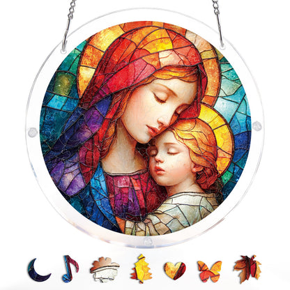 Holy Embrace - Acrylic Window Suncatcher