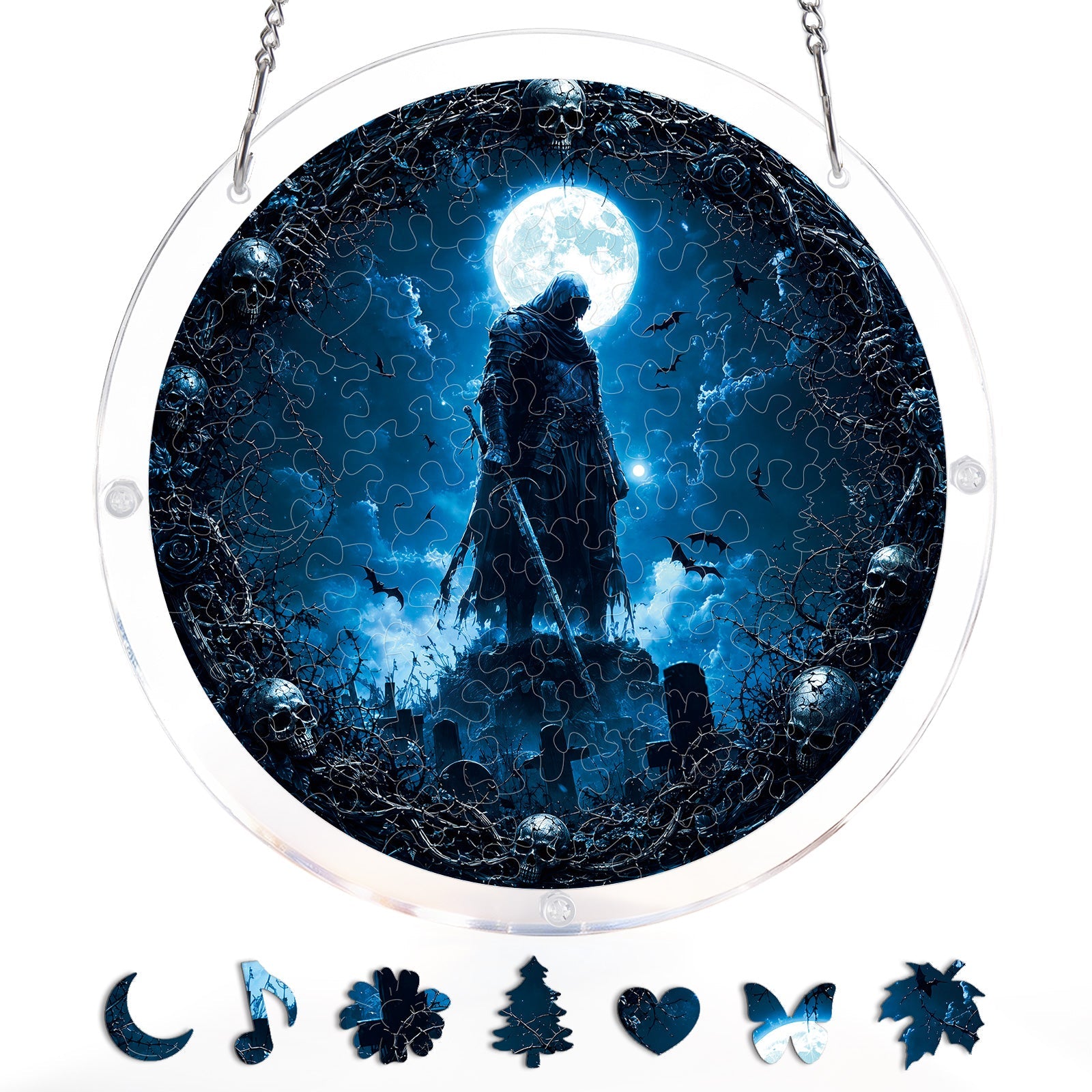 Moonlit Guardian - Acrylic Window Suncatcher