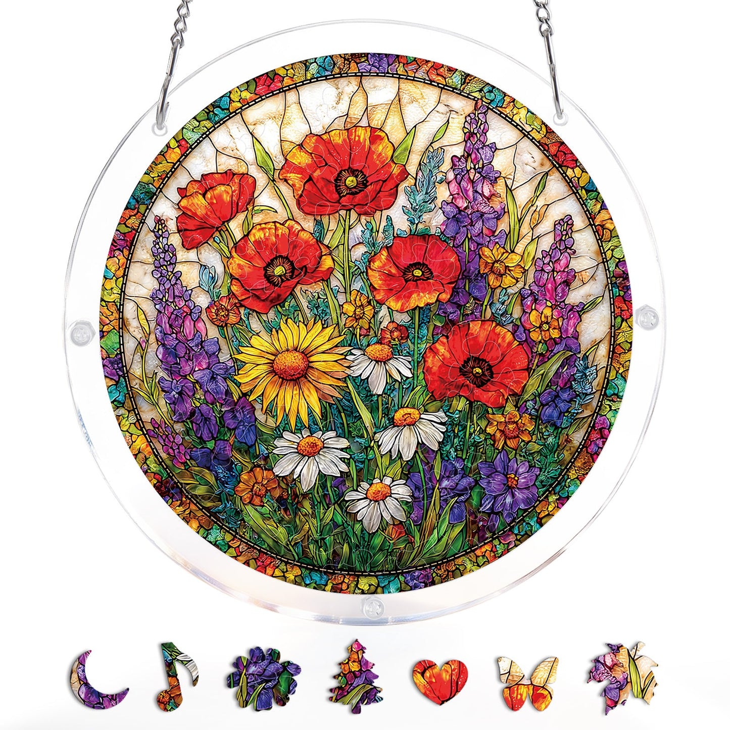 Wildflower Garden - Acrylic Window Suncatcher