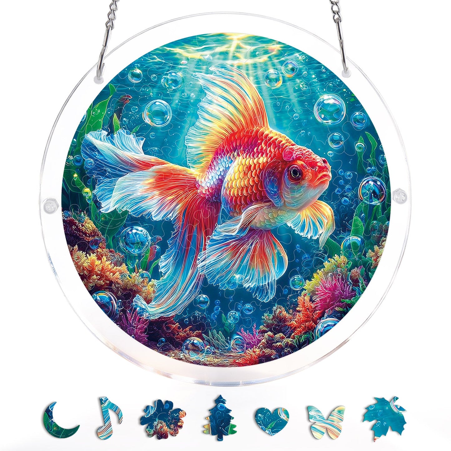 Starflame Goldfish - Acrylic Window Suncatcher