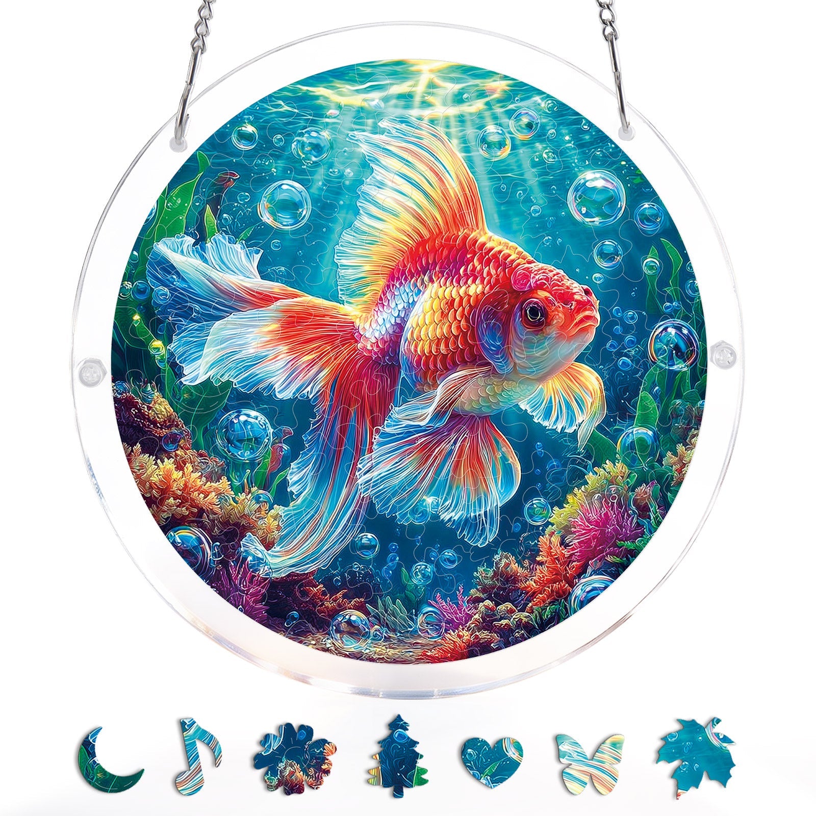 Starflame Goldfish - Acrylic Window Suncatcher