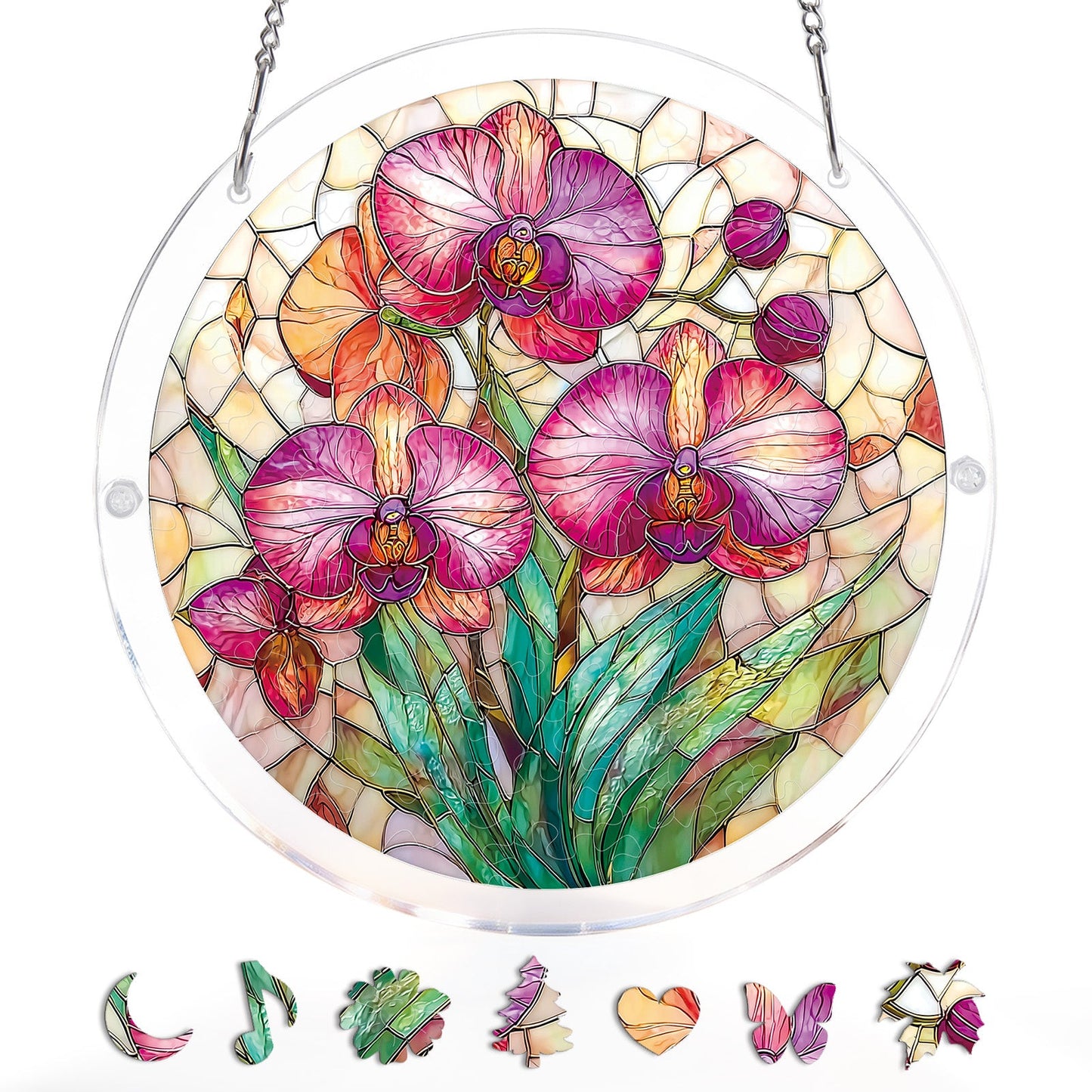 Dreamy Orchids - Acrylic Window Suncatcher