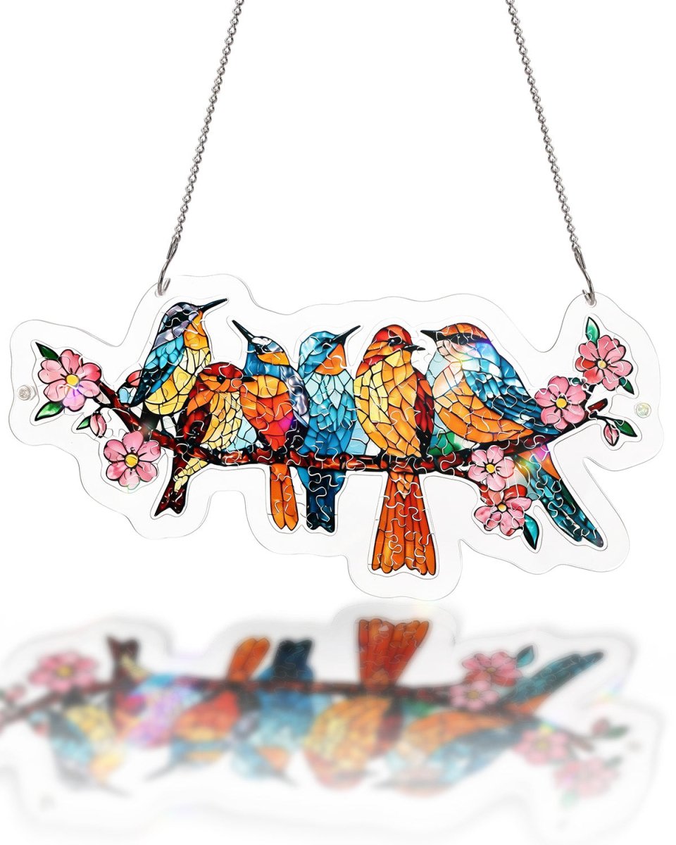 Blossom Songbirds - Acrylic Window Suncatcher