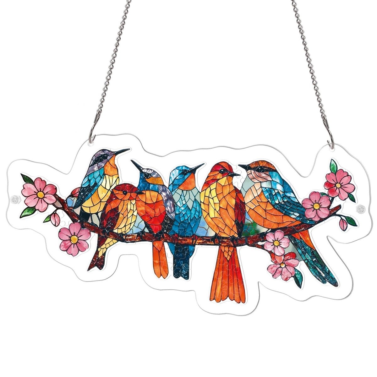 Blossom Songbirds - Acrylic Window Suncatcher