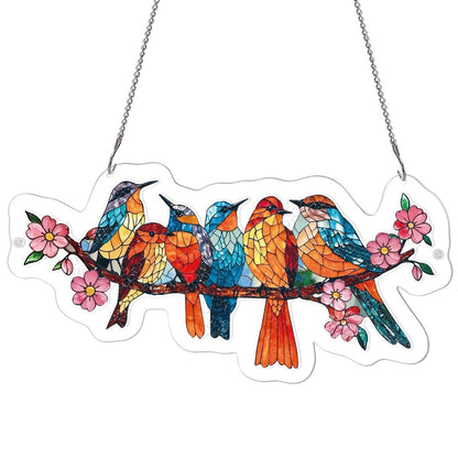 Blossom Songbirds - Acrylic Window Suncatcher