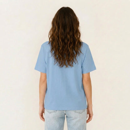 Let Joy Grow Patchwork Print Crew Neck Cotton Tee