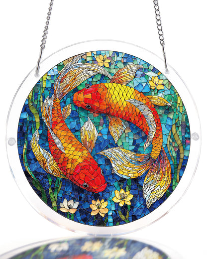 Koi Dream Pond - Acrylic Window Suncatcher