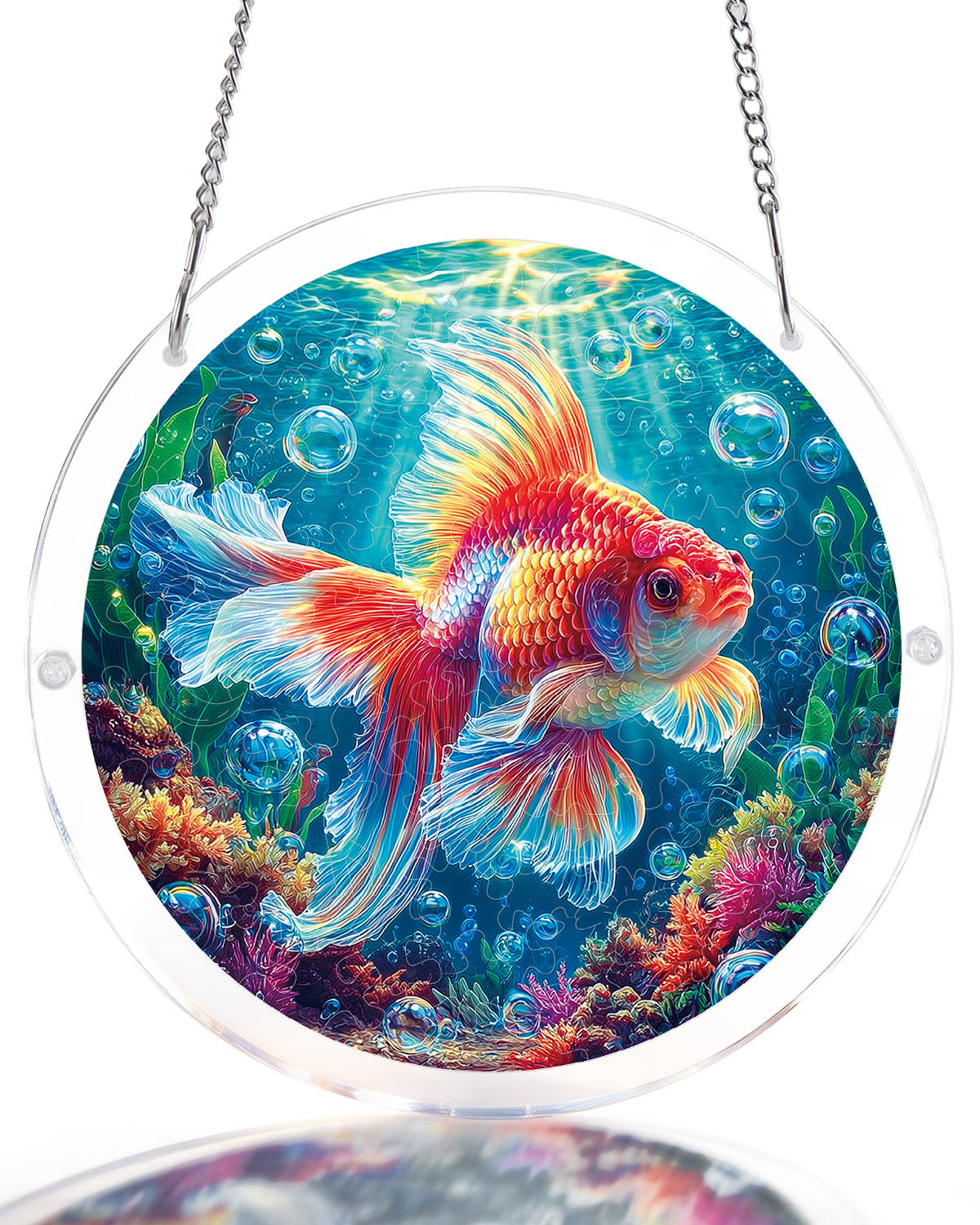 Starflame Goldfish - Acrylic Window Suncatcher