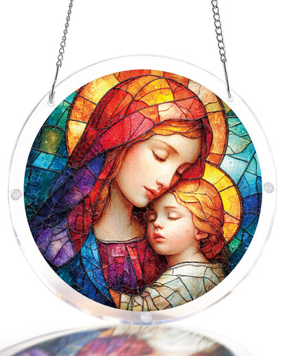 Holy Embrace - Acrylic Window Suncatcher