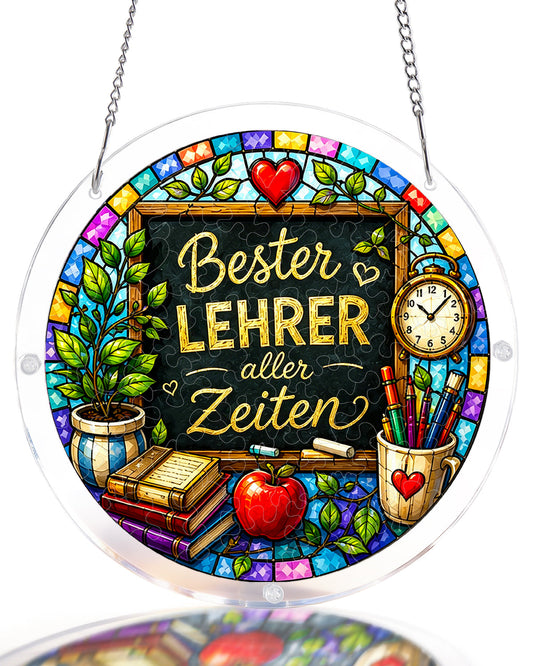 DE Male Teacher - Acrylic Window Suncatcher