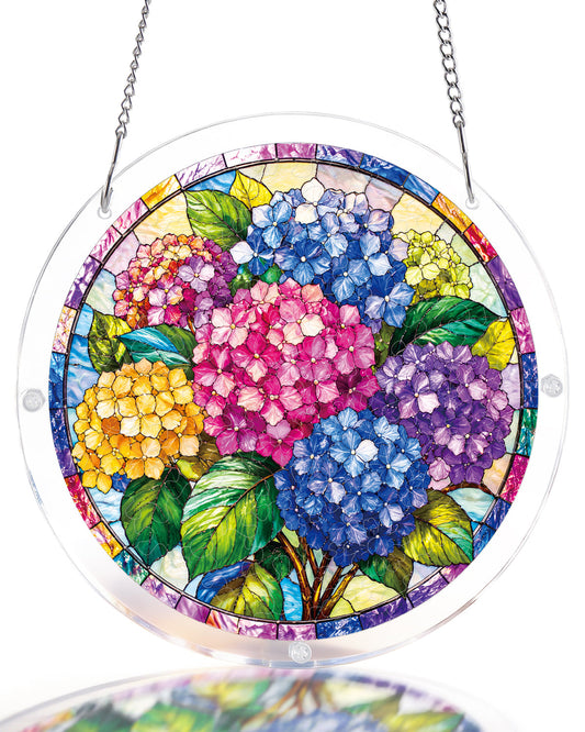 Hydrangea in Bloom - Acrylic Window Suncatcher