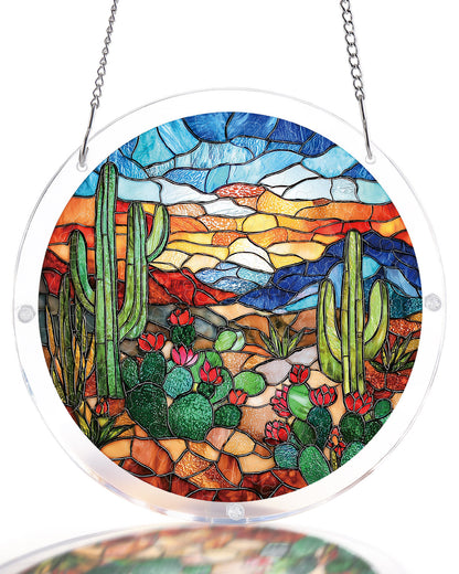 Desert Cactus - Acrylic Window Suncatcher