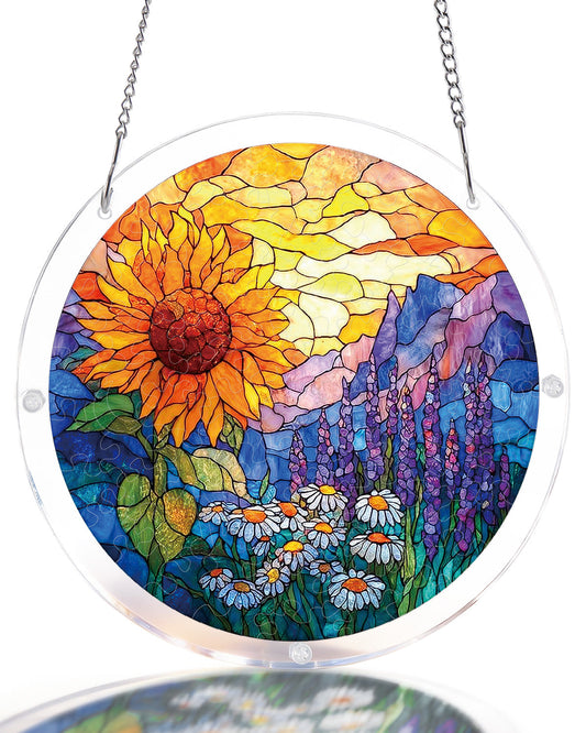Sunflower Meadow - Acrylic Window Suncatcher