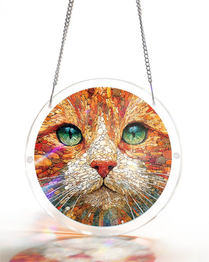 Stone Cat - Acrylic Window Suncatcher