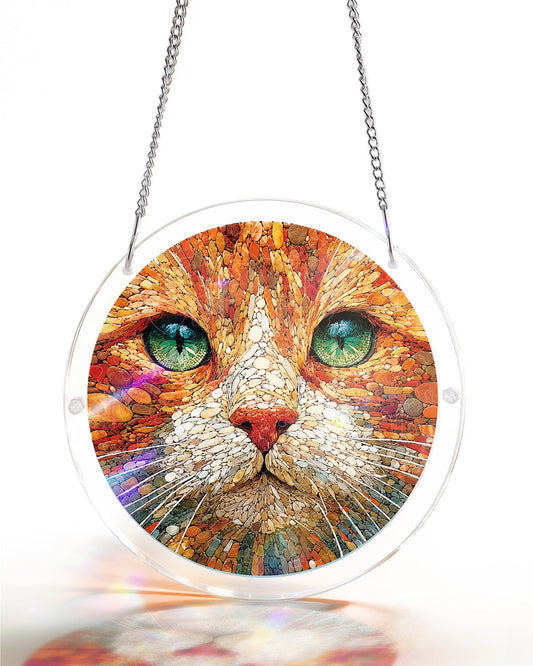 Stone Cat - Acrylic Window Suncatcher